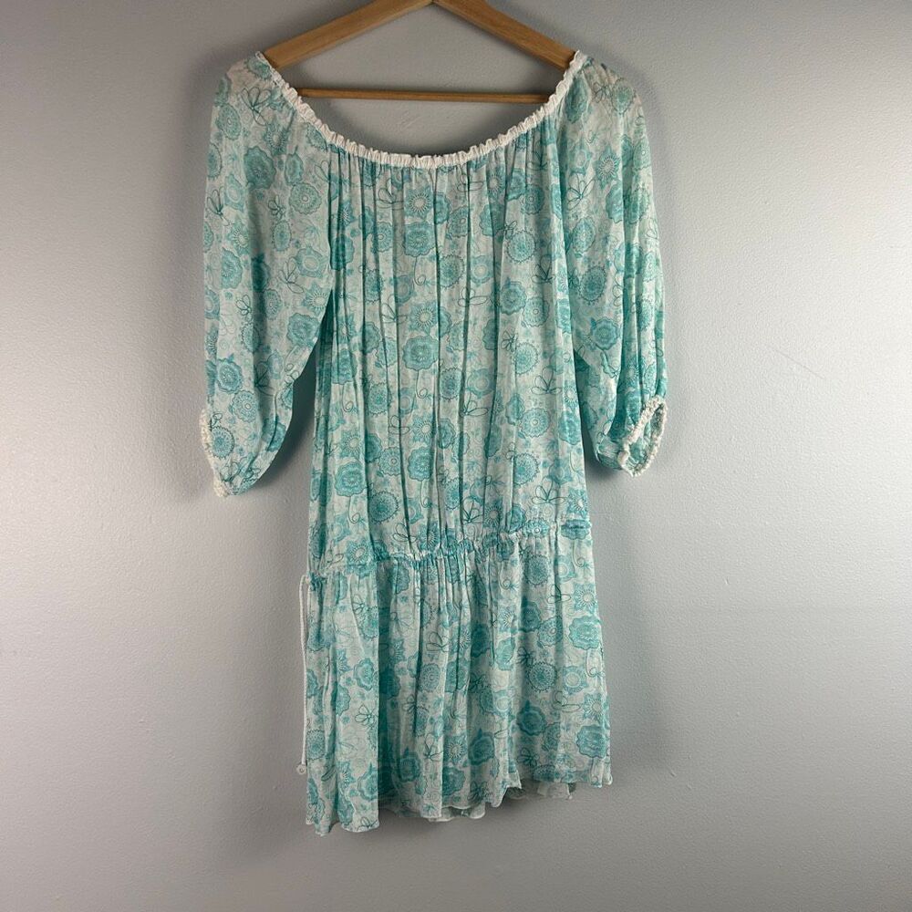 Poupette St Barth Drop Waist Mini Boho Dress - Picture 2 of 8